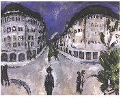 Ernst Ludwig Kirchner Street at Stadtpark SchOneberg oil painting